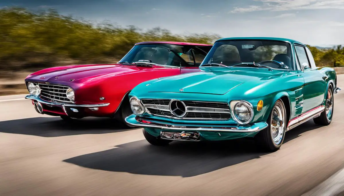 A high-quality car photograph showcasing vibrant colors and sleek design.